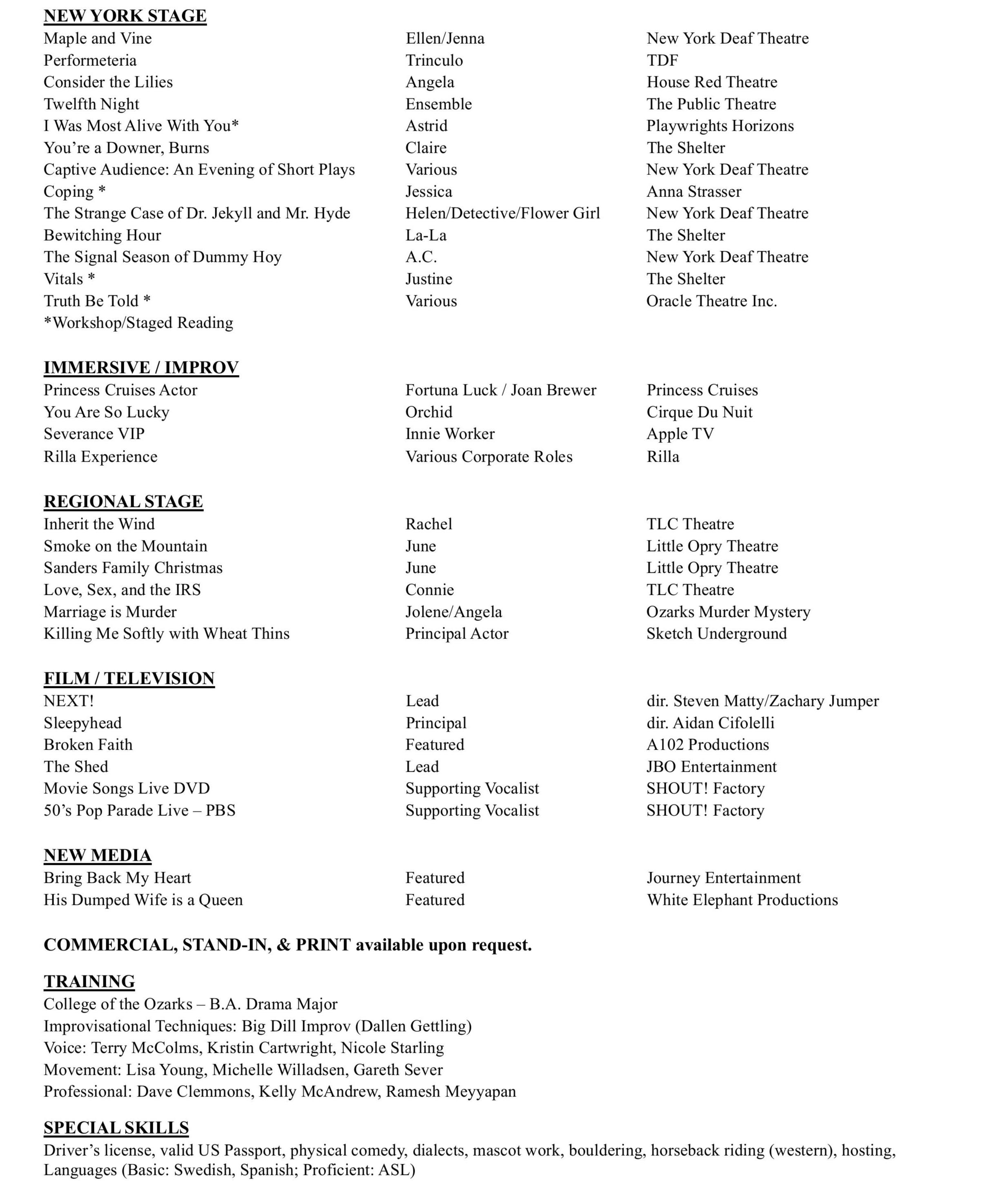 Liarra Michelle's Resume